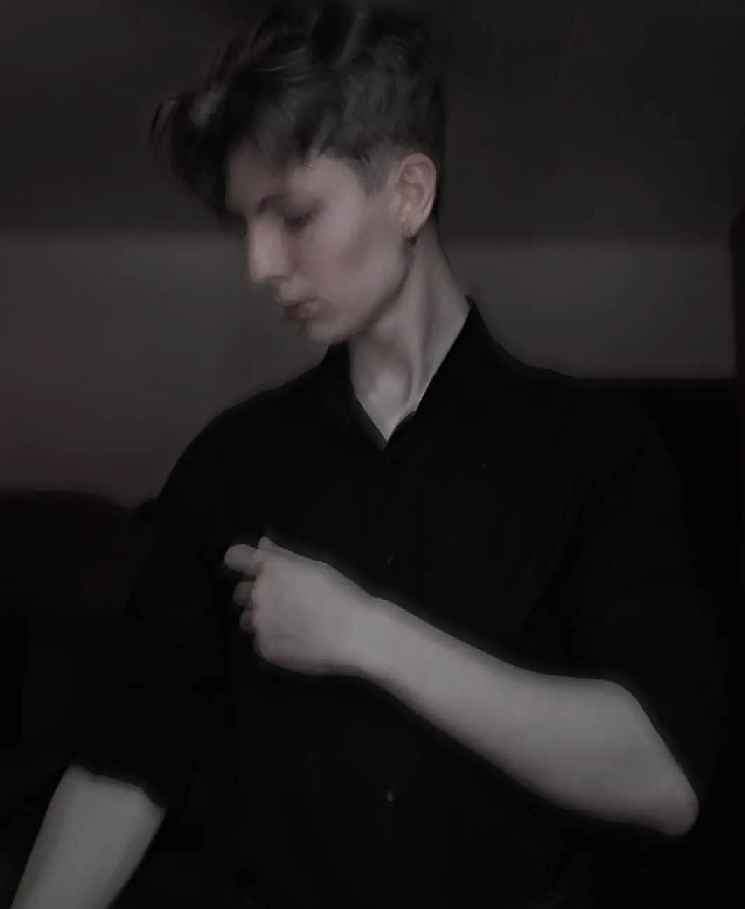 Black and white image of Matheus